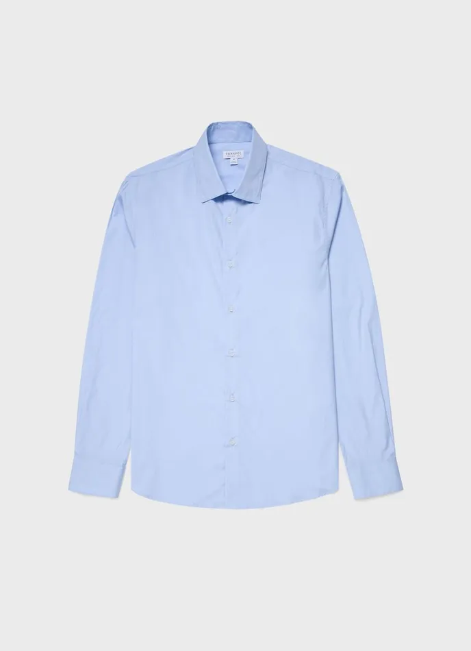 SUNSPEL Shirts Cotton Stretch Shirt Light Blue 8211 Men