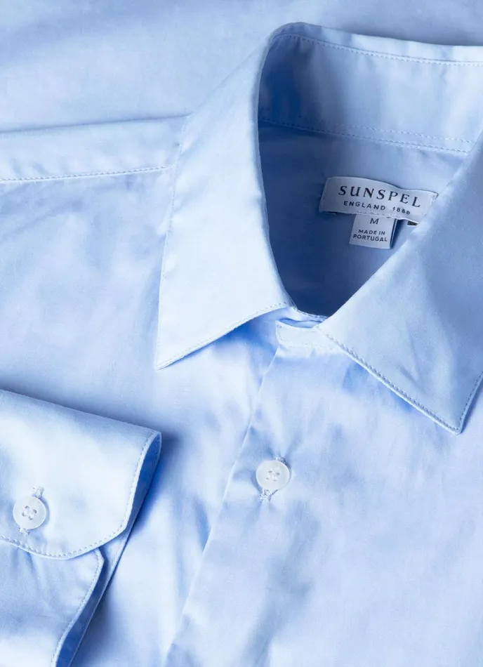 SUNSPEL Shirts Cotton Stretch Shirt Light Blue 8211 Men
