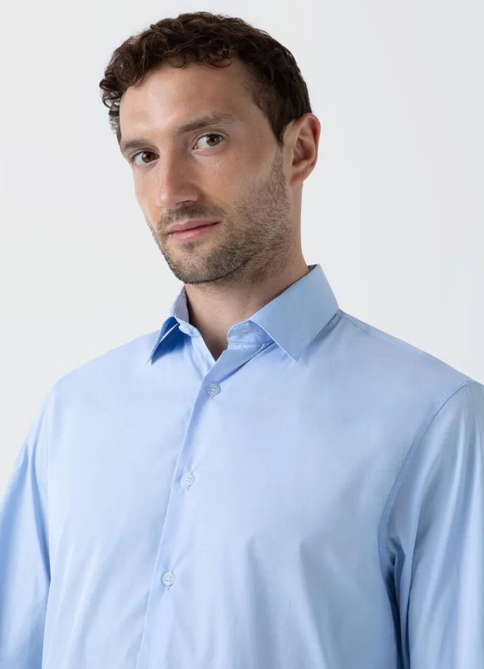 SUNSPEL Shirts Cotton Stretch Shirt Light Blue 8211 Men