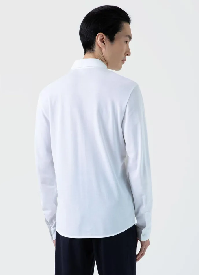 SUNSPEL Shirts Piqu Shirt White 8211 Men