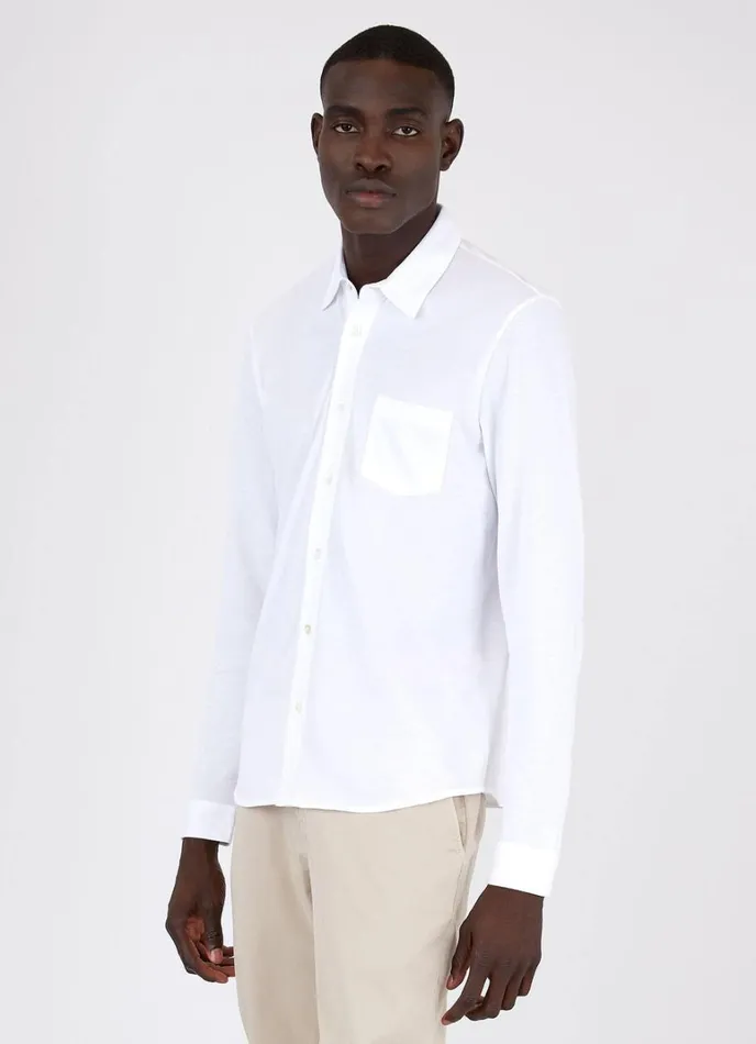 SUNSPEL Shirts Piqu Shirt White 8211 Men