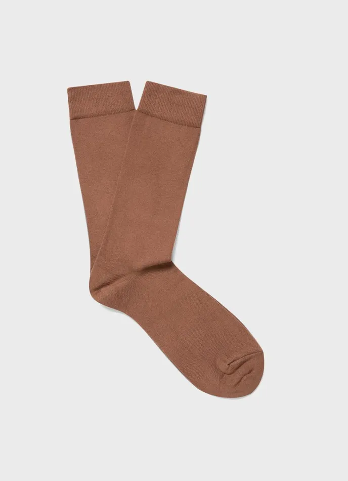 SUNSPEL Socks Cotton Socks Brown 8211 Men
