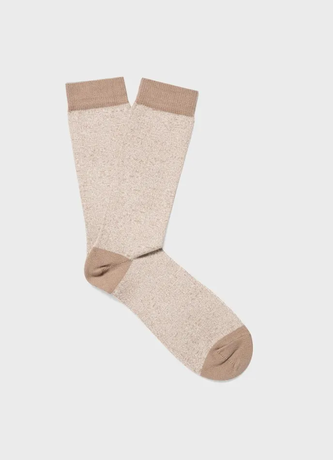 SUNSPEL Socks Cotton Socks Dark Stoneecru Twist 8211 Men