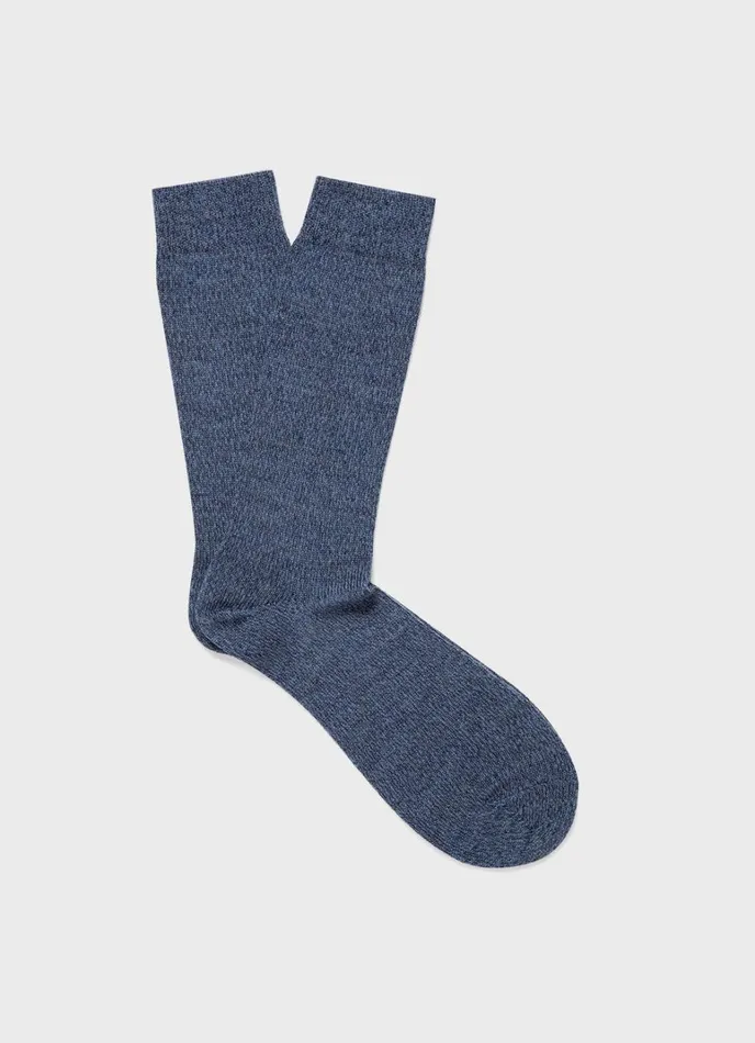 SUNSPEL Socks Merino Wool Socks Slate Blue Twist 8211 Men