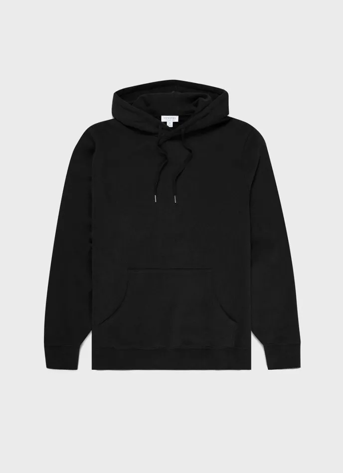 SUNSPEL Sweatshirts and Sweatpants Loopback Hoodie Black 8211 Men
