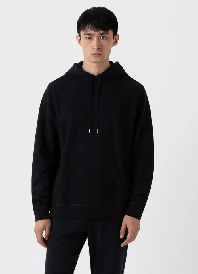 SUNSPEL Sweatshirts and Sweatpants Loopback Hoodie Black 8211 Men