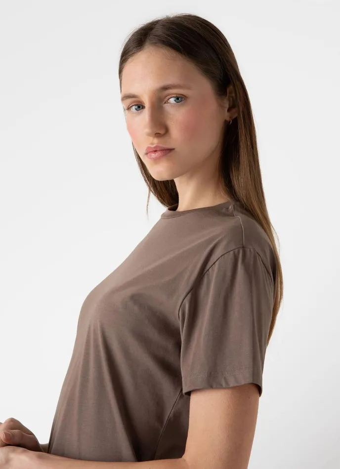 SUNSPEL Tshirts and Tops Boy Fit Tshirt Cedar 8211 Women