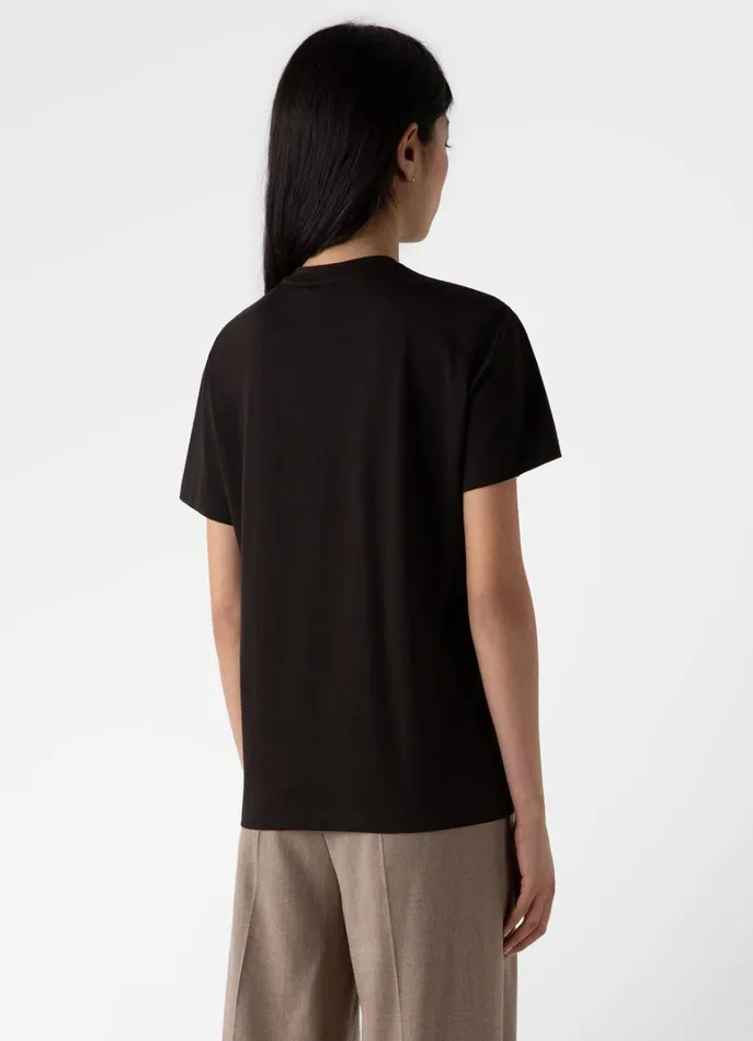 SUNSPEL Tshirts and Tops Boy Fit Tshirt Coffee 8211 Women