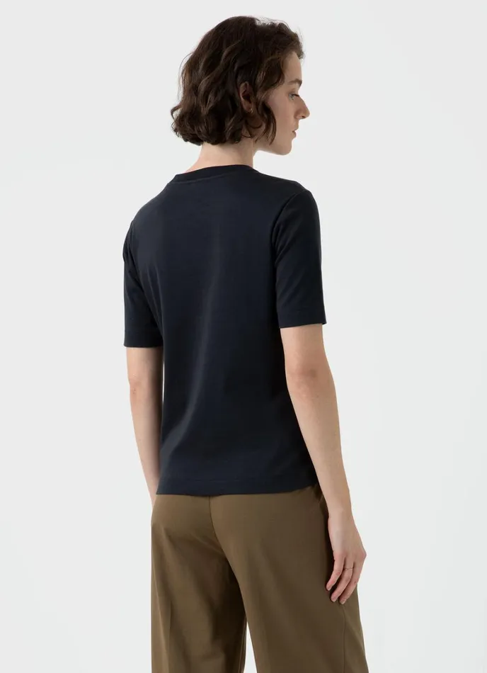 SUNSPEL Tshirts and Tops Mid Sleeve Tshirt Black 8211 Women