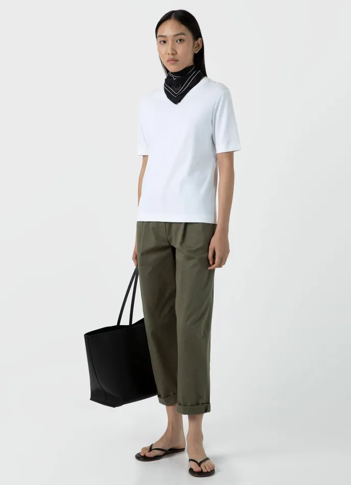 SUNSPEL Tshirts and Tops Mid Sleeve Tshirt White 8211 Women