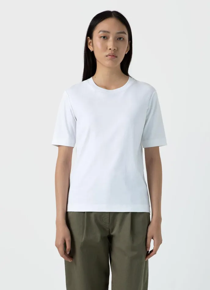 SUNSPEL Tshirts and Tops Mid Sleeve Tshirt White 8211 Women
