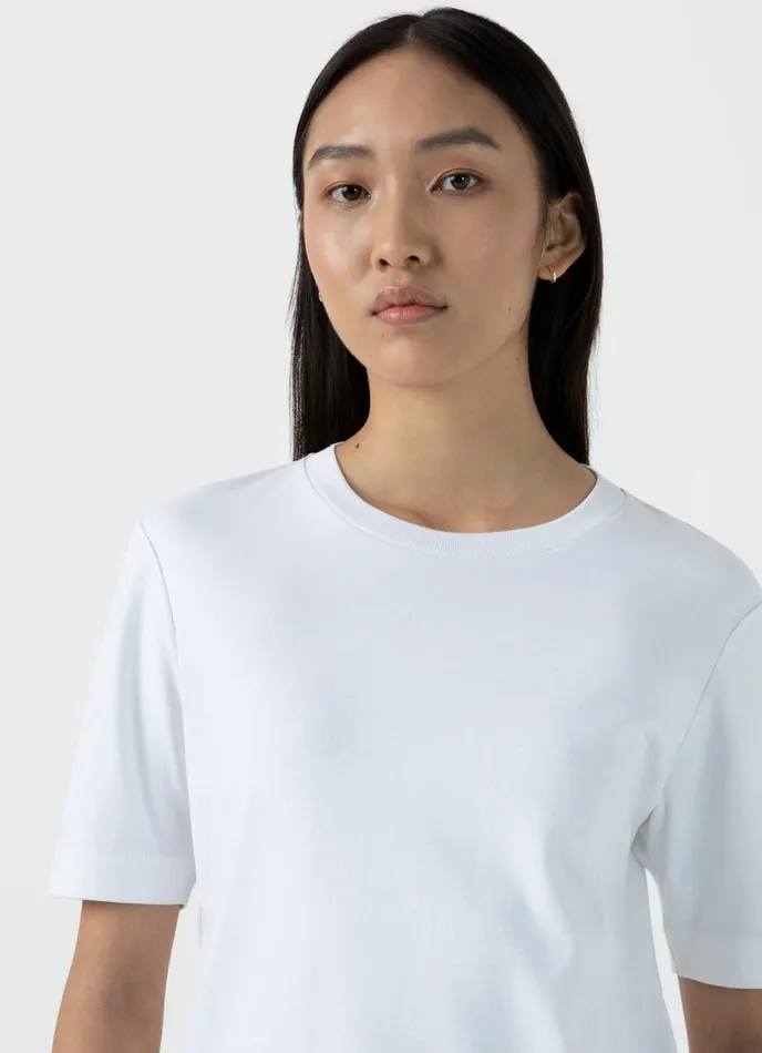 SUNSPEL Tshirts and Tops Mid Sleeve Tshirt White 8211 Women