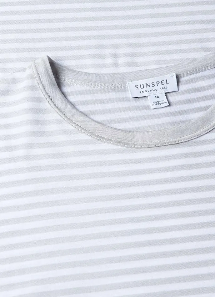 SUNSPEL Tshirts Classic Tshirt Smokewhite English Stripe 8211 Men