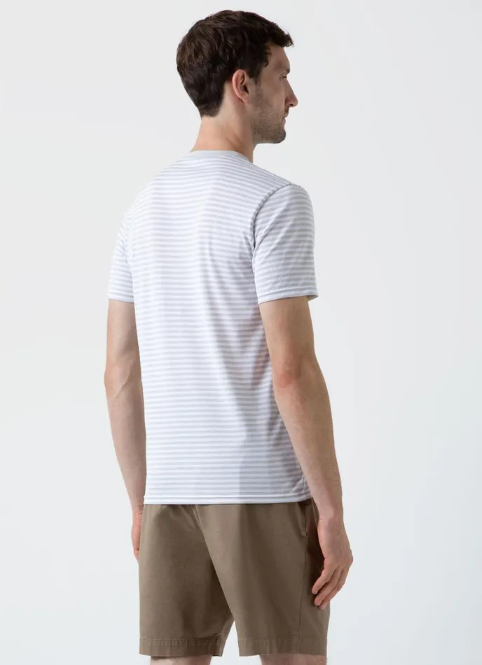 SUNSPEL Tshirts Classic Tshirt Smokewhite English Stripe 8211 Men