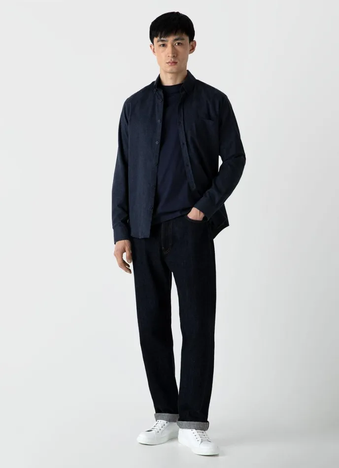 SUNSPEL Tshirts Mock Neck Tshirt Navy 8211 Men