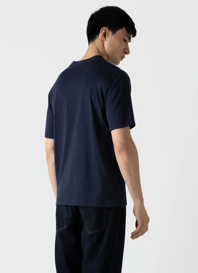 SUNSPEL Tshirts Mock Neck Tshirt Navy 8211 Men