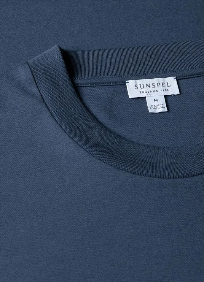 SUNSPEL Tshirts Relaxed Fit Heavyweight Tshirt Slate Blue 8211 Men
