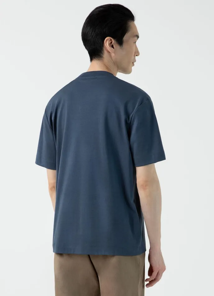 SUNSPEL Tshirts Relaxed Fit Heavyweight Tshirt Slate Blue 8211 Men