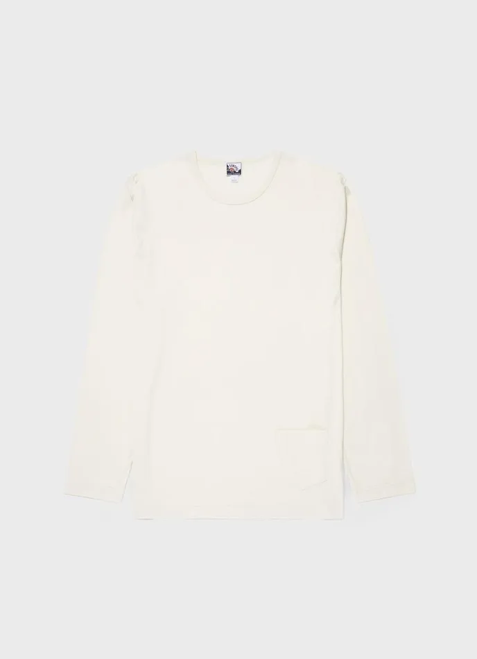 SUNSPEL Tshirts X Nigel Cabourn Long Sleeve Tshirt Stone White 8211 Men