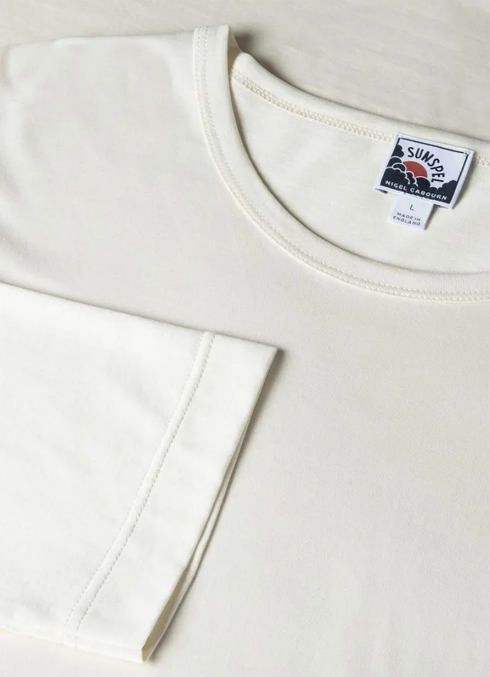 SUNSPEL Tshirts X Nigel Cabourn Long Sleeve Tshirt Stone White 8211 Men