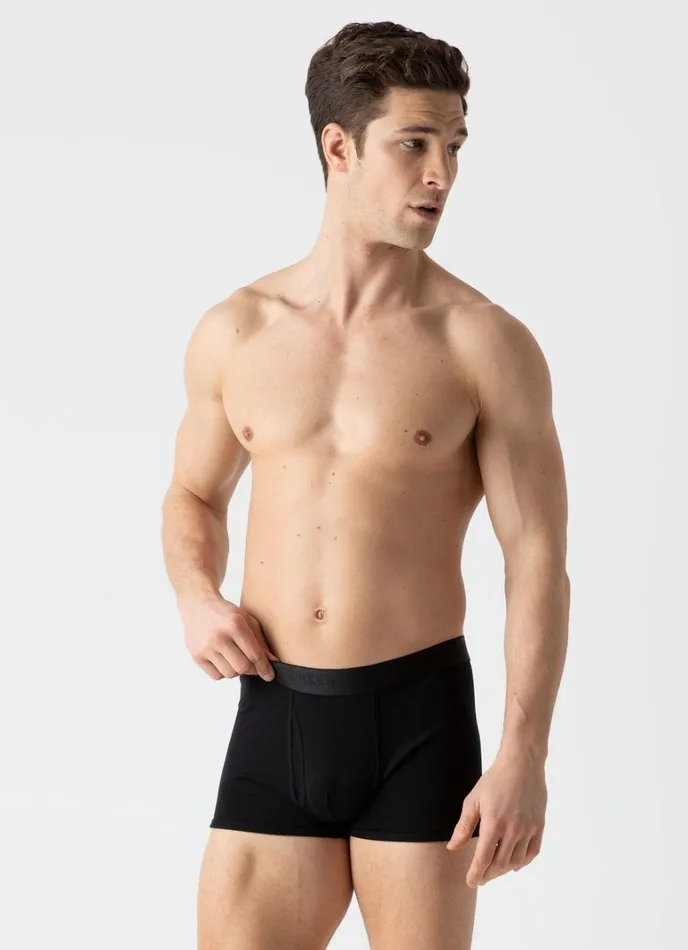 SUNSPEL Trunks and Shorts Superfine Cotton Trunks Black 8211 Men