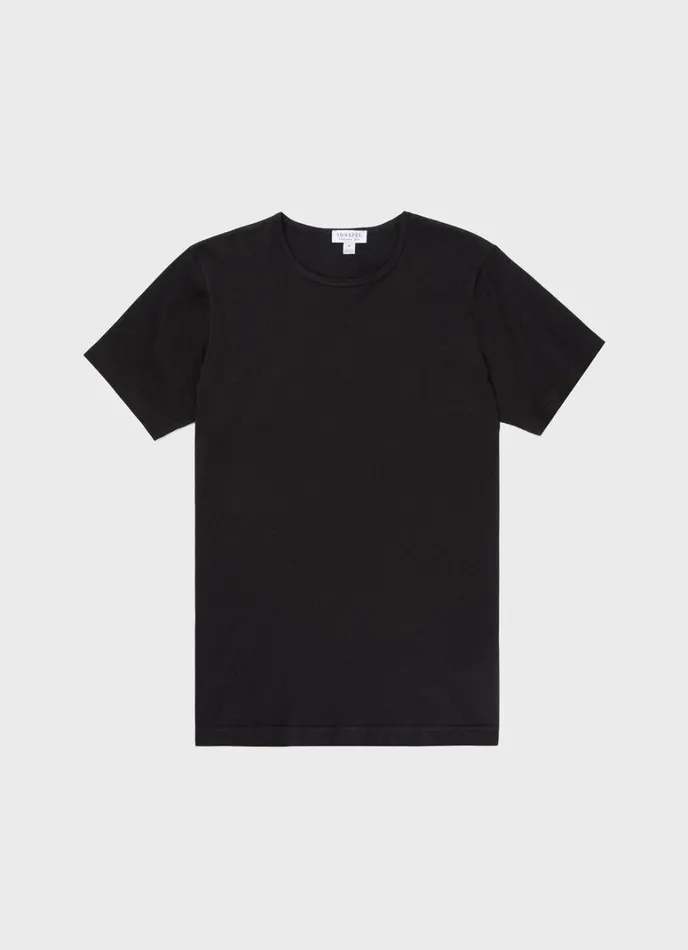 SUNSPEL Underwear Tops Superfine Cotton Underwear Tshirt Black 8211 Men