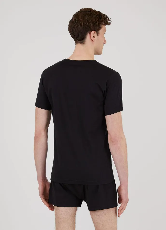 SUNSPEL Underwear Tops Superfine Cotton Underwear Tshirt Black 8211 Men