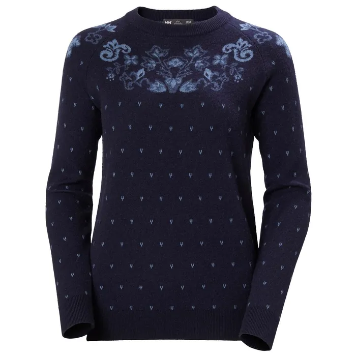 Sweaters Hoodies and Long Sleeve Shirts Women Helly Hansen W WOOL KNIT SWEATER 597 Navy