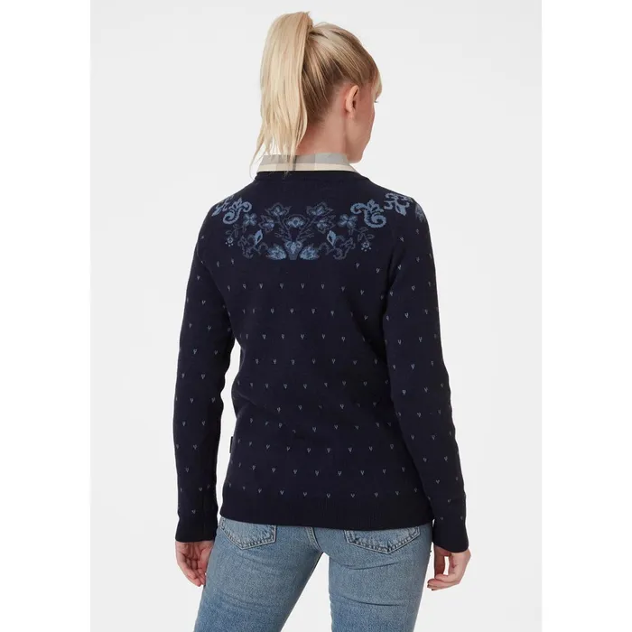 Sweaters Hoodies and Long Sleeve Shirts Women Helly Hansen W WOOL KNIT SWEATER 597 Navy
