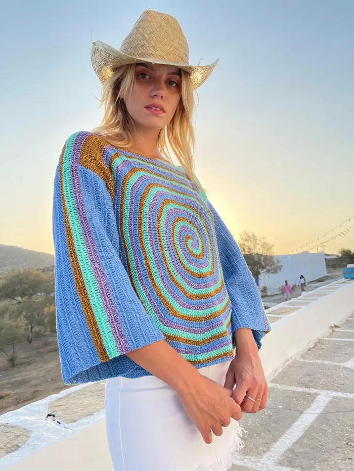 Sweaters Women Rose Carmine SWEATER SPIRALES LAVANDE