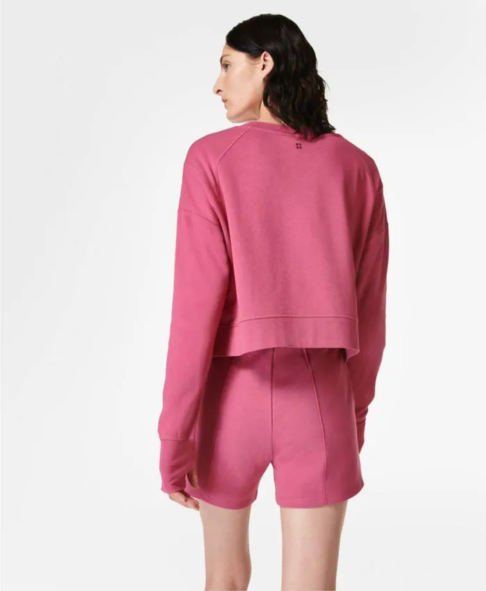 Sweaty Betty After Class Crop Sweatshirt Adventure Pink Clothing Sweatshirts Hoodies