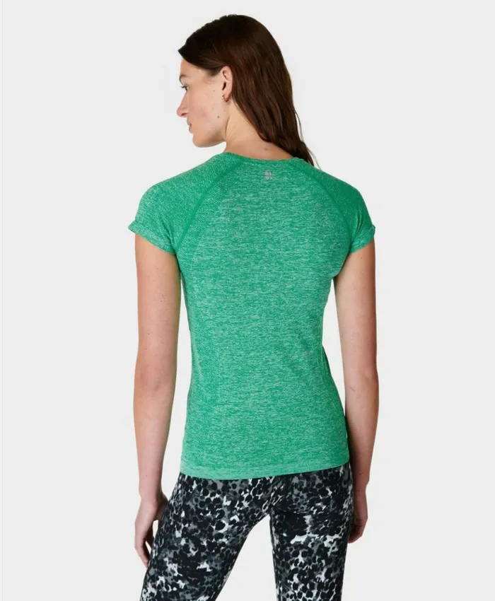 Sweaty Betty Athlete Seamless Workout Tee Electro Green Clothing TShirts