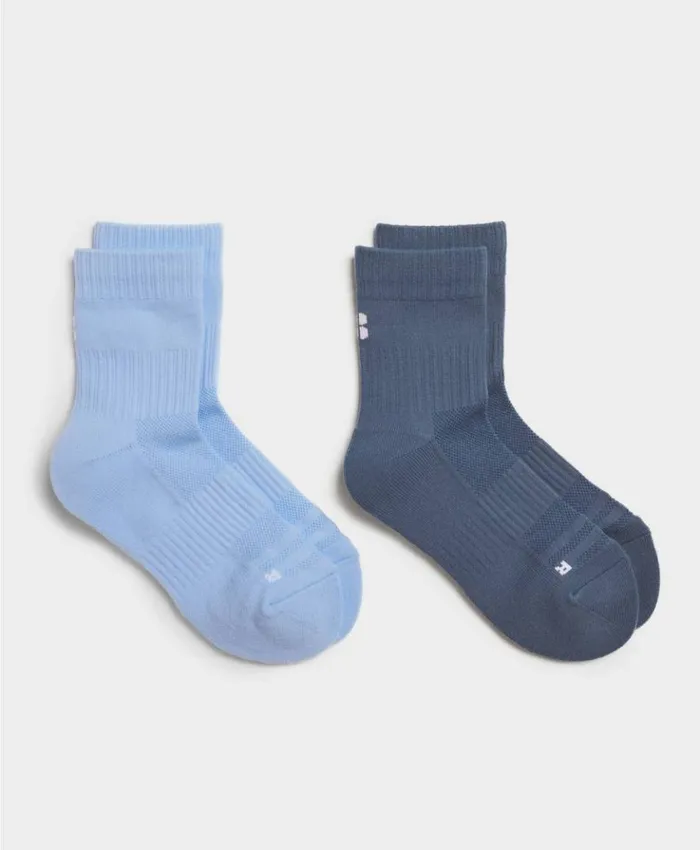 Sweaty Betty Crew Running Socks 2 Pack Breeze Blue AccessoriesClothing