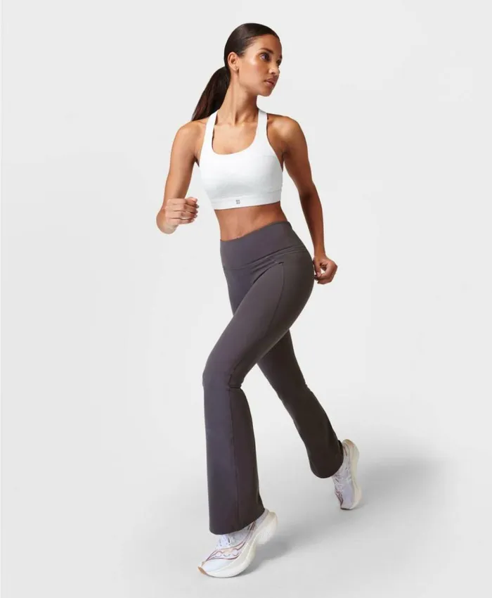 Sweaty Betty Power Bootcut Workout Pants Urban Grey Clothing Flared
