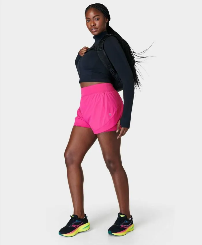 Sweaty Betty Tempo Run Shorts Beet Pink Clothing Shorts Skirts