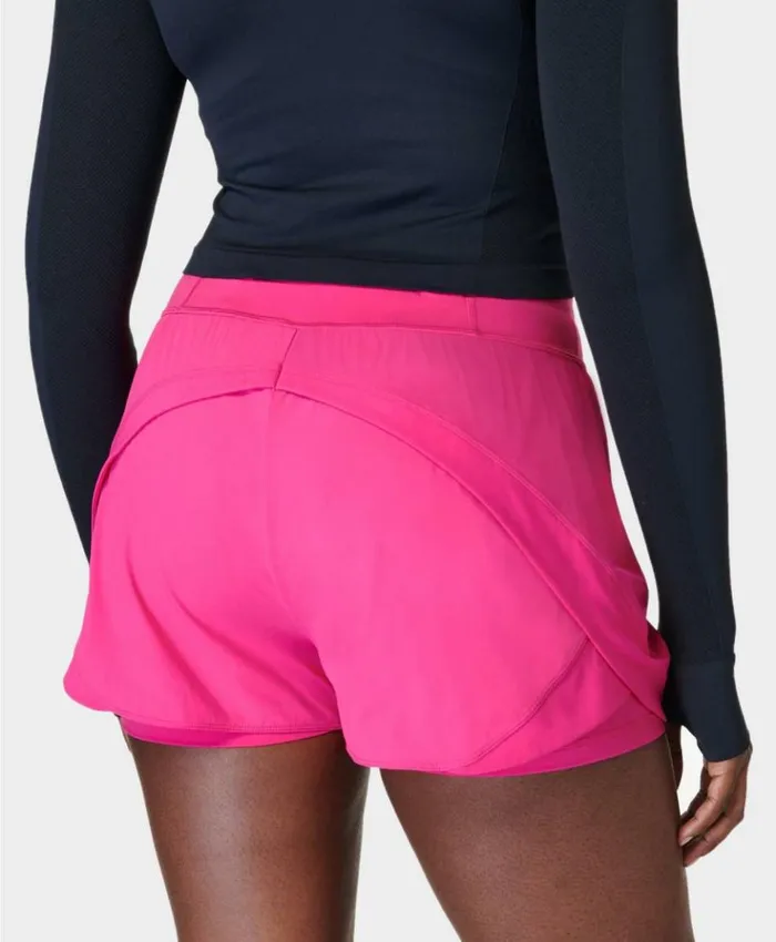 Sweaty Betty Tempo Run Shorts Beet Pink Clothing Shorts Skirts
