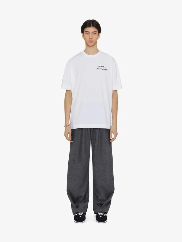 TShirt In Cotton With Gros Grain White Men Givenchy TShirts