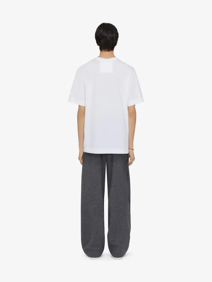 TShirt In Cotton With Gros Grain White Men Givenchy TShirts