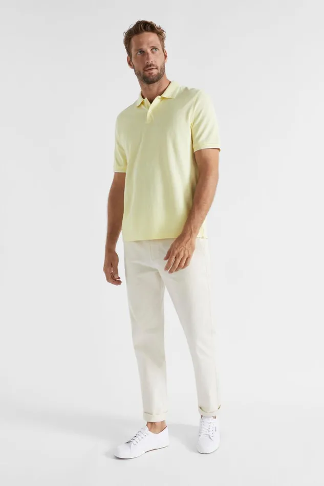 TShirts and Sweaters Man Seed Heritage Core Polo Pale Yellow