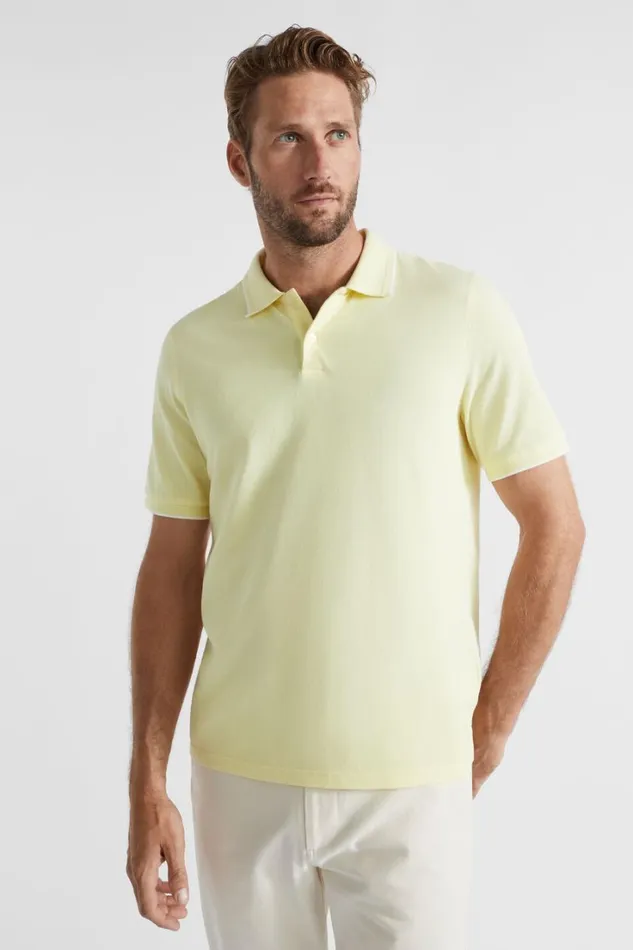TShirts and Sweaters Man Seed Heritage Core Polo Pale Yellow