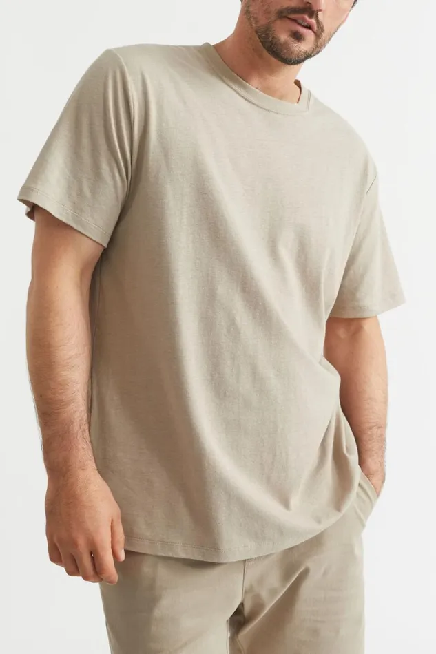TShirts and Sweaters Man Seed Heritage Mens Linen Tee Sand Dune