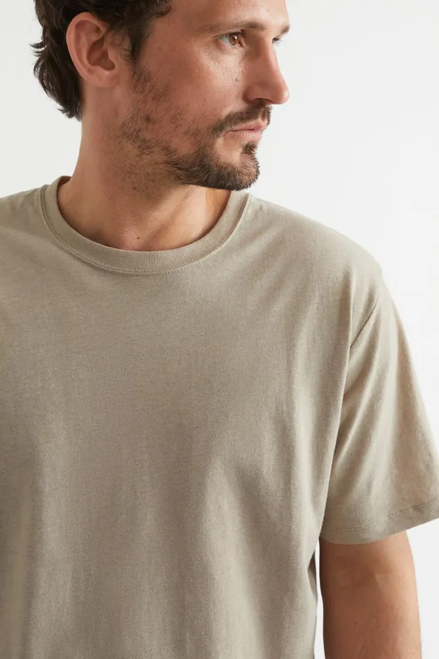 TShirts and Sweaters Man Seed Heritage Mens Linen Tee Sand Dune