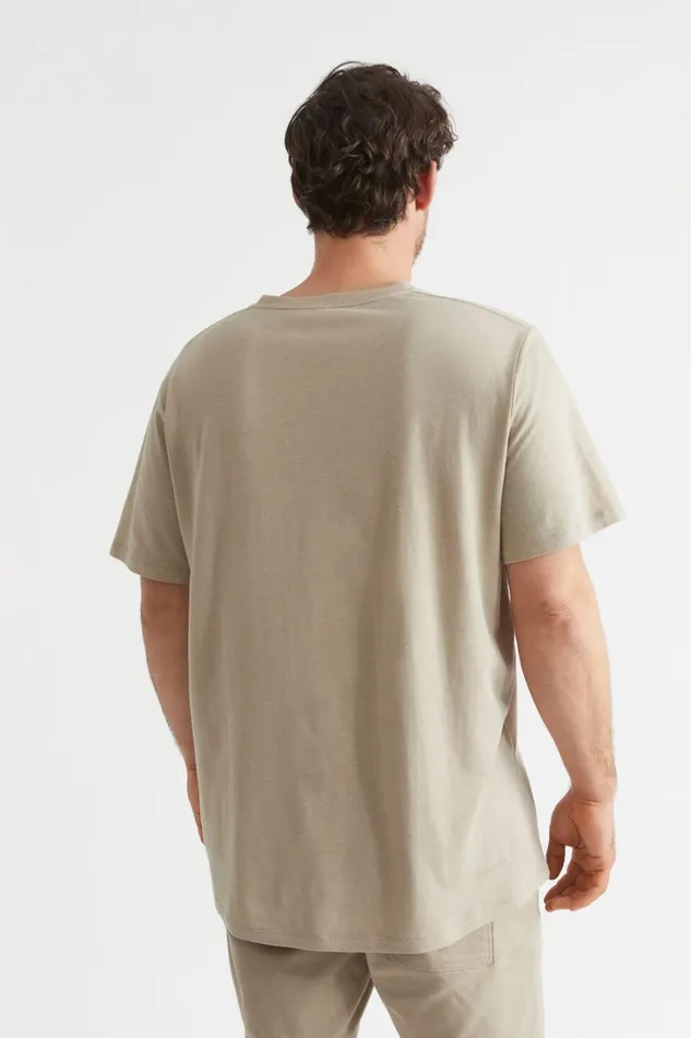 TShirts and Sweaters Man Seed Heritage Mens Linen Tee Sand Dune