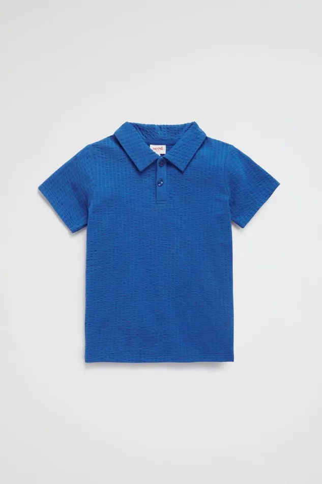 TShirts and Tops Boy Seed Heritage Jersey Polo Marine