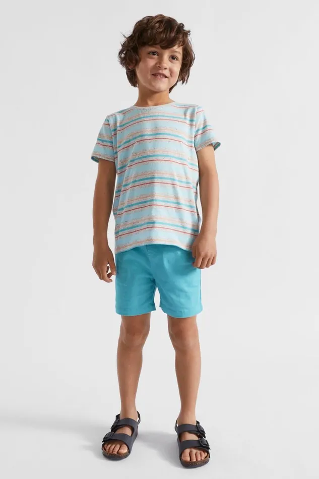 TShirts and Tops Boy Seed Heritage Stripe Tee Cloudy Marle
