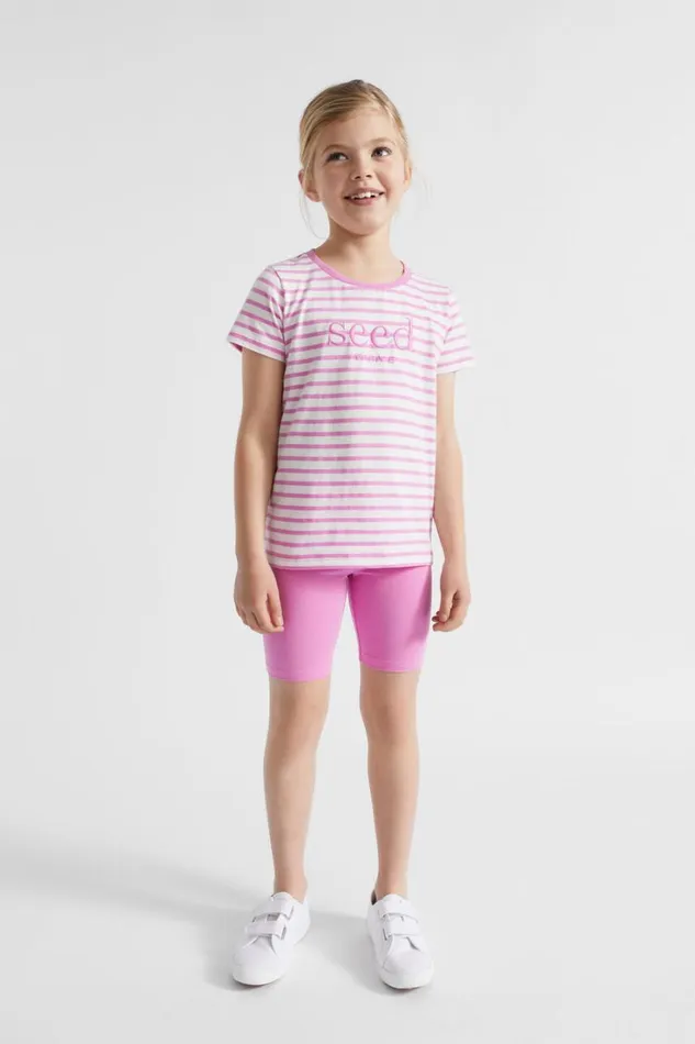 TShirts and Tops GirlBoy Seed Heritage Core Logo Tee Lily Stripe