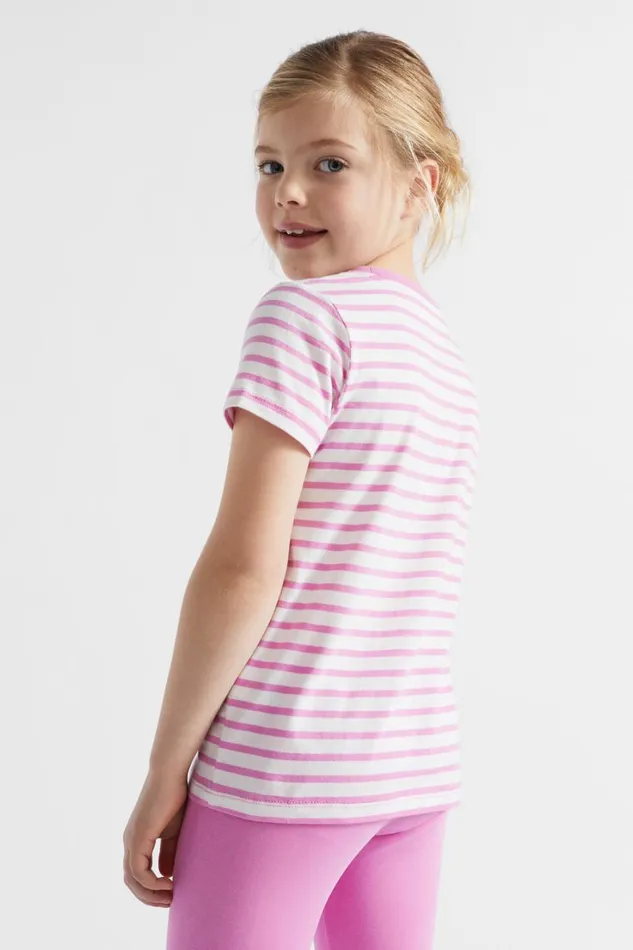 TShirts and Tops GirlBoy Seed Heritage Core Logo Tee Lily Stripe