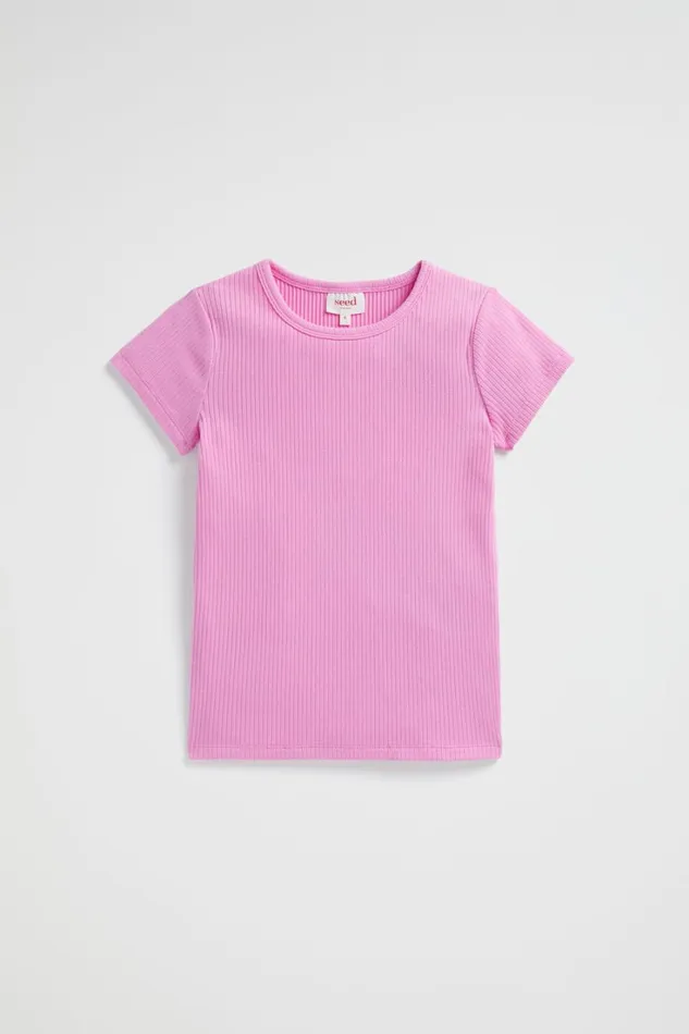 TShirts and Tops Girl Seed Heritage Core Rib Tee Lily
