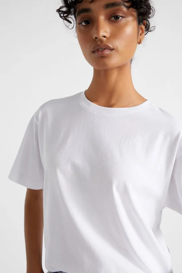 TShirts and Tops Woman Seed Heritage Core Boyfriend Tee Whisper White