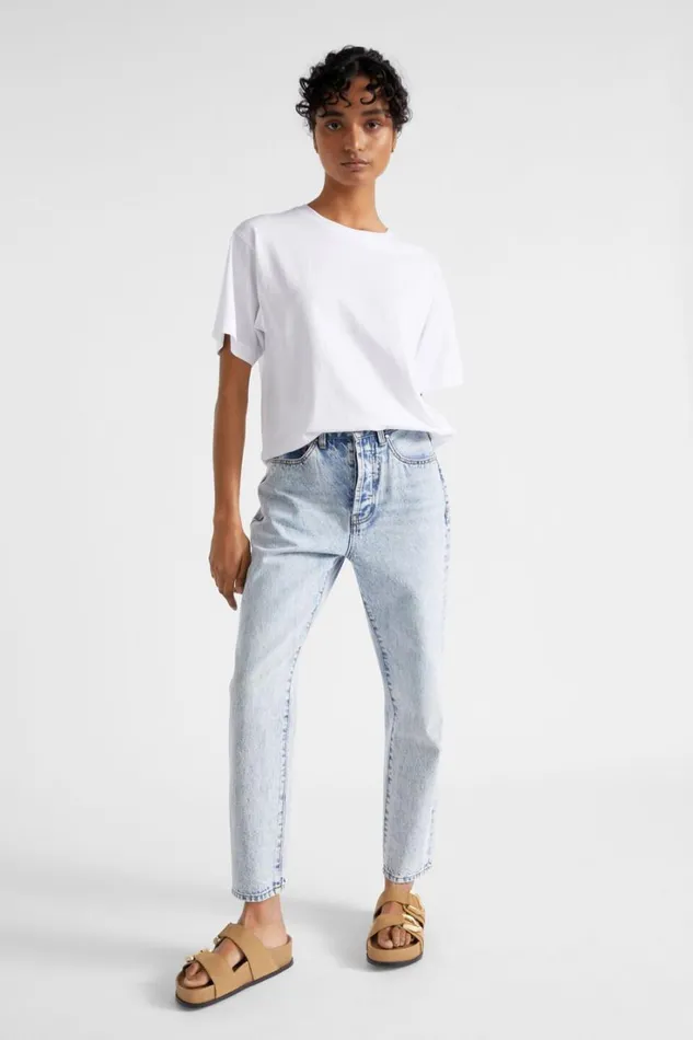 TShirts and Tops Woman Seed Heritage Core Boyfriend Tee Whisper White